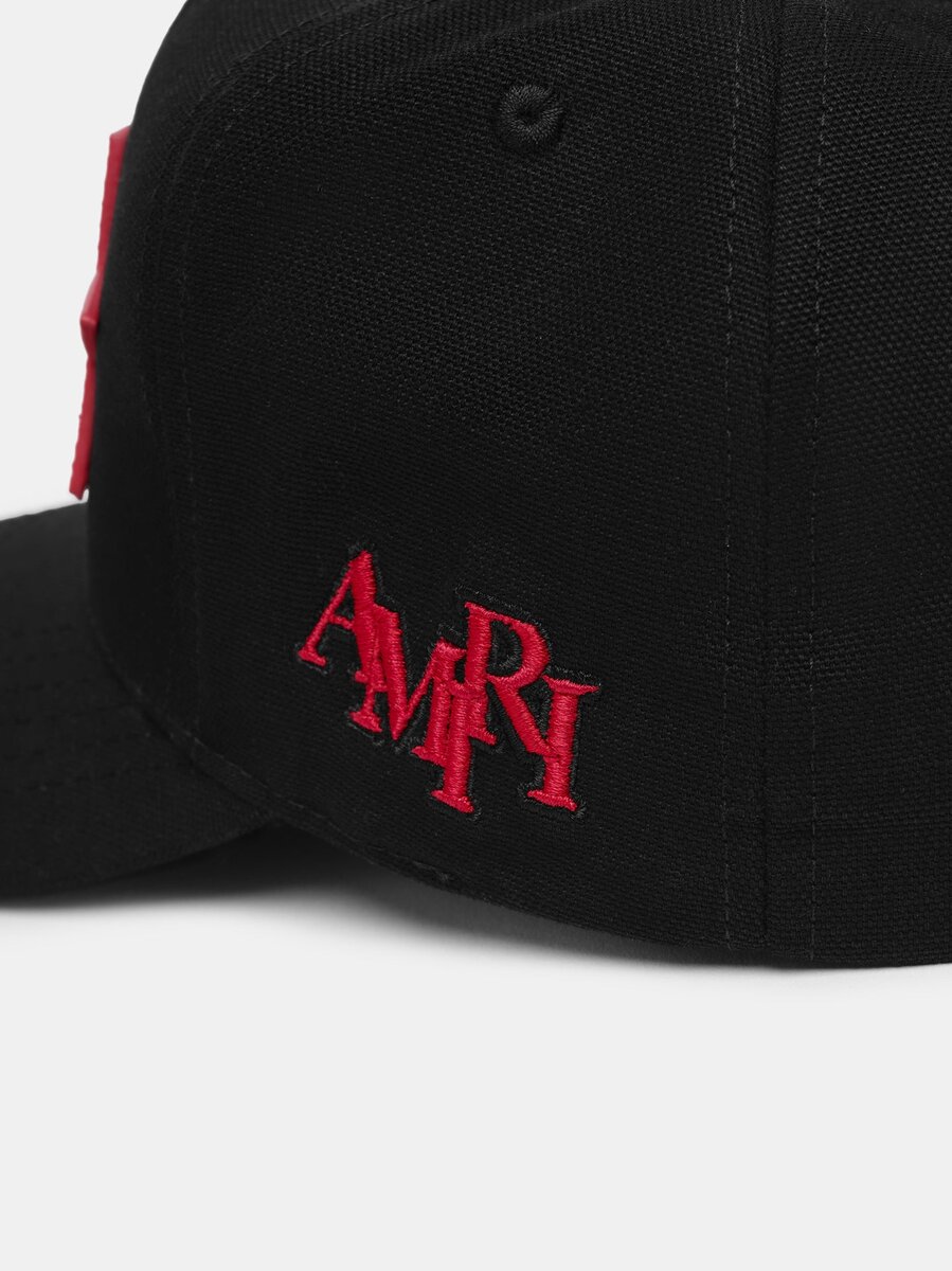 THREE STAR STAGGERED AMIRI FULL CANVAS HAT