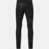 WAXED STAGGERED LOGO SKINNY JEAN