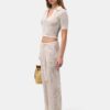WOMEN'S AMIRI CROCHET MESH POLO