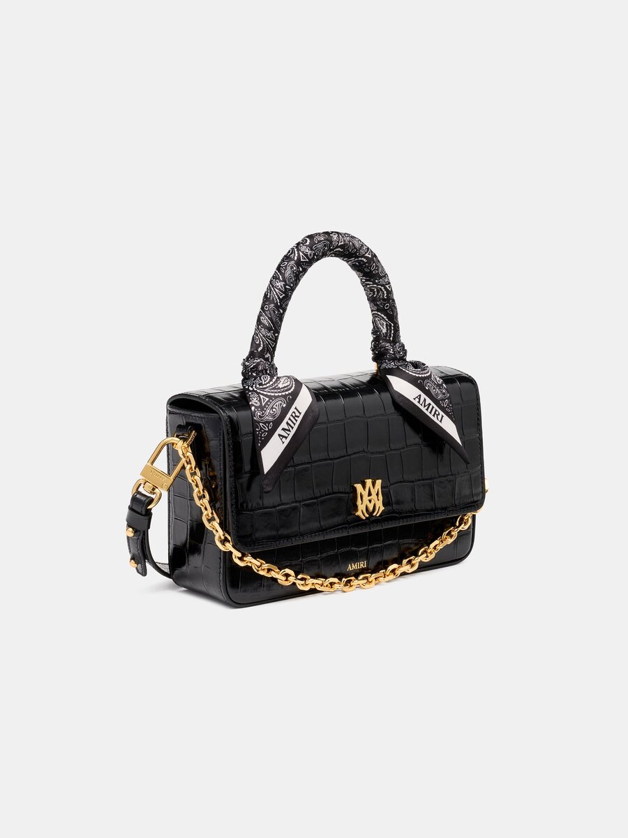 WOMEN'S CROC EMBOSSED LONG MA BAG
