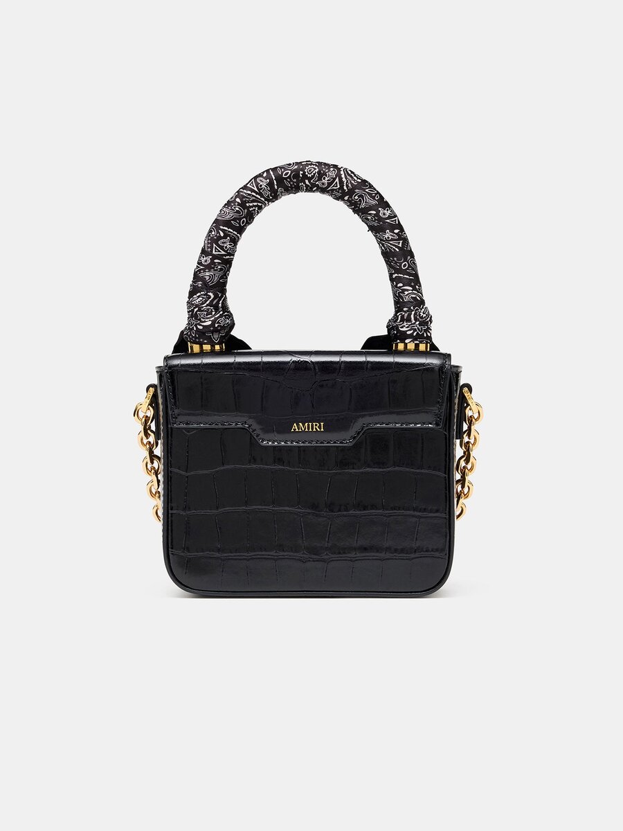 WOMEN'S CROC EMBOSSED MICRO MA BAG