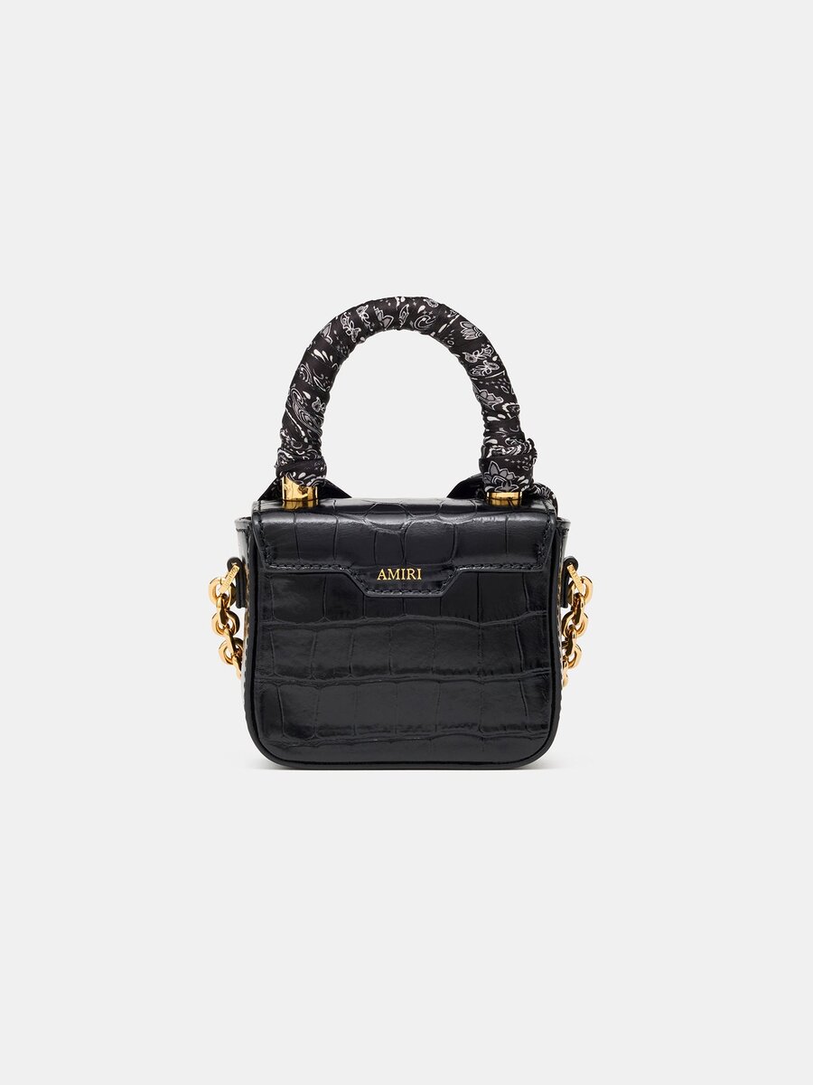WOMEN'S CROC EMOSSED NANO MA BAG