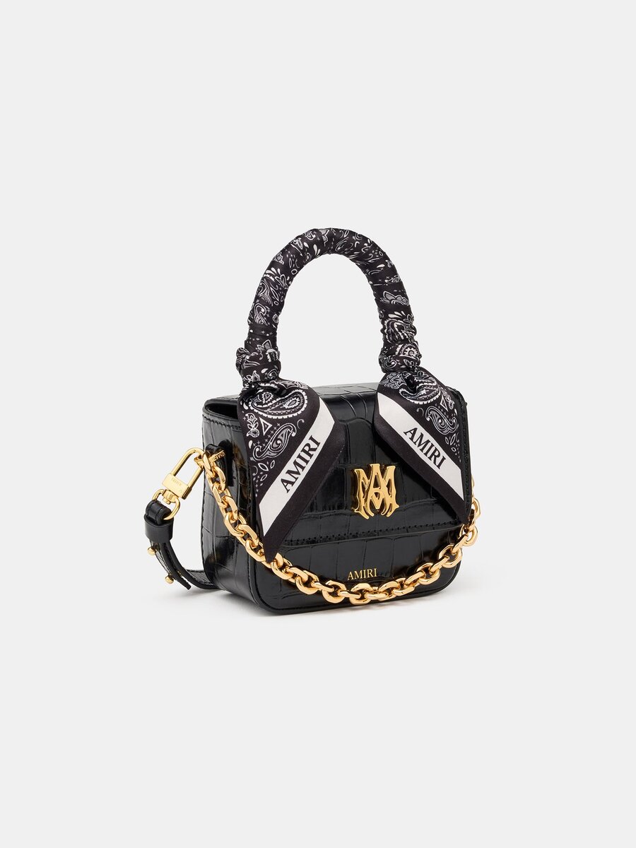 WOMEN'S CROC EMOSSED NANO MA BAG