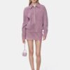 WOMEN'S CROC SUEDE WESTERN JACKET