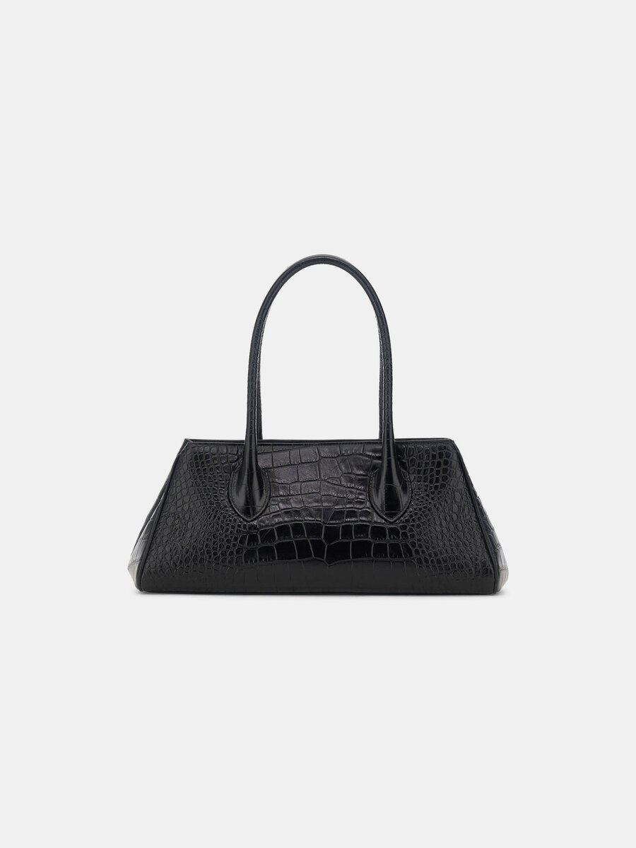 WOMEN'S EMBOSSED CROC HONEY 40 SHOULDER
