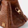 WOMEN'S EMBOSSED CROC HONEY 40 SHOULDER