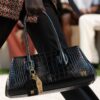 WOMEN'S EMBOSSED CROC HONEY 40 SHOULDER
