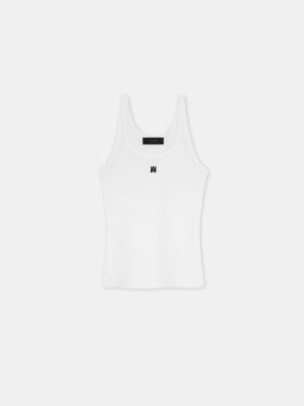 WOMEN'S MA EMBROIDERED RIBBED TANK