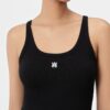 WOMEN'S MA EMBROIDERED RIBBED TANK