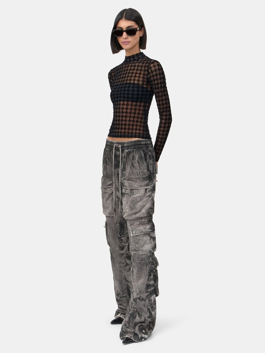 WOMEN'S MA QUAD FLOCKED TOP