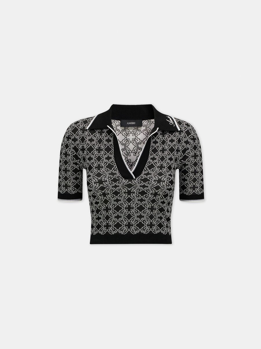 WOMEN'S MA QUAD KNIT SHORT SLEEVE POLO