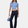 WOMEN'S MA RIB KNIT BABY TEE