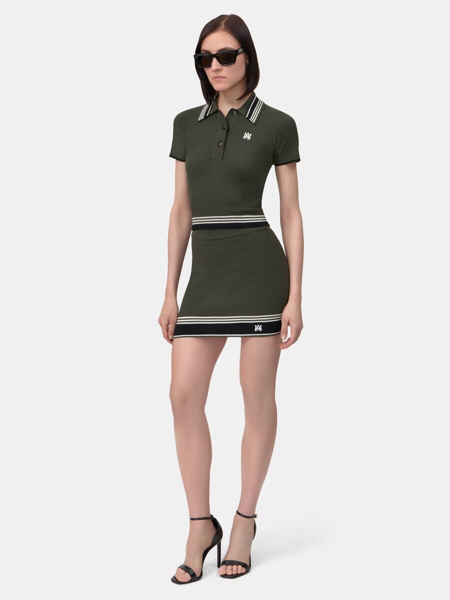 WOMEN'S MA STRIPE MINI SKIRT