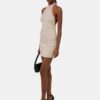WOMEN'S MA STRIPED HALTER MINI DRESS