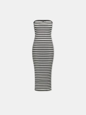 WOMEN'S MA STRIPED MAXI DRESS