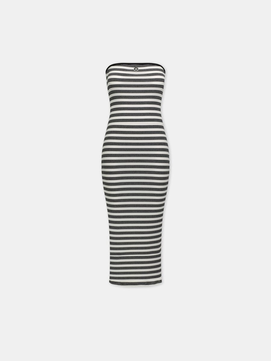 WOMEN'S MA STRIPED MAXI DRESS