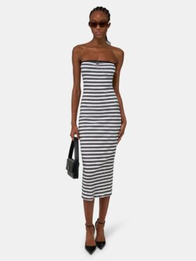 WOMEN’S MA STRIPED MAXI DRESS