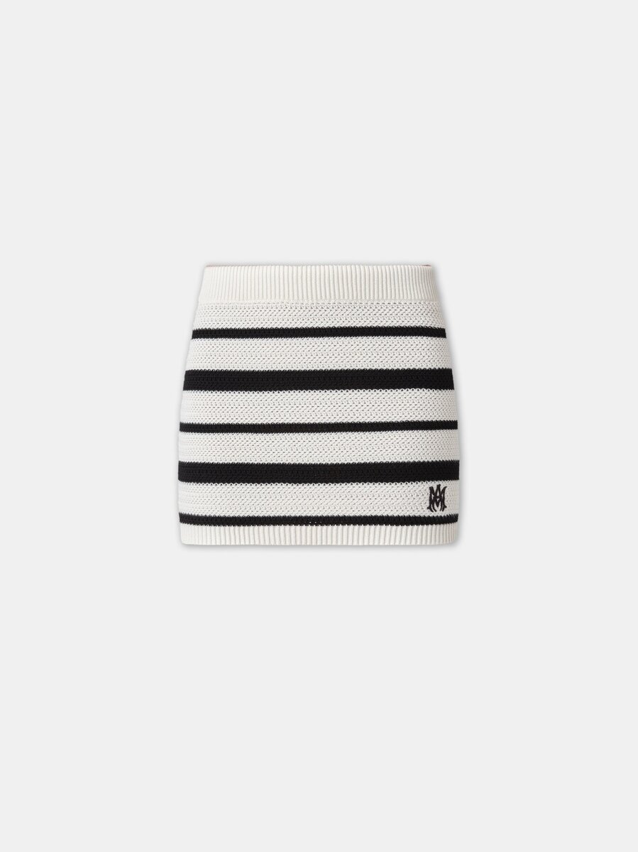WOMEN'S MA STRIPED MINI SKIRT