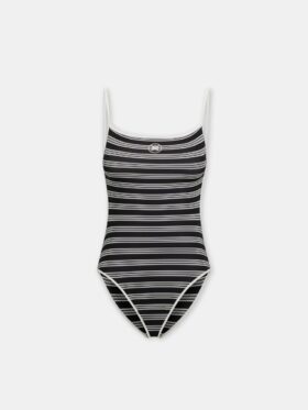 WOMEN'S MA STRIPED ONE PIECE