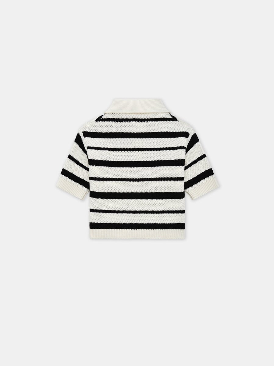 WOMEN'S MA STRIPED POLO