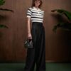 WOMEN'S MA STRIPED POLO