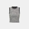 WOMEN'S MA STRIPED SLEEVLESS TOP