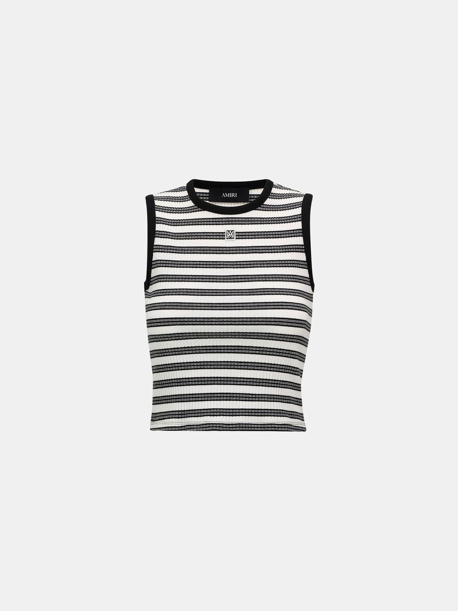 WOMEN'S MA STRIPED SLEEVLESS TOP