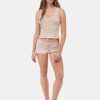 WOMEN'S MA STRIPED MICRO SHORT