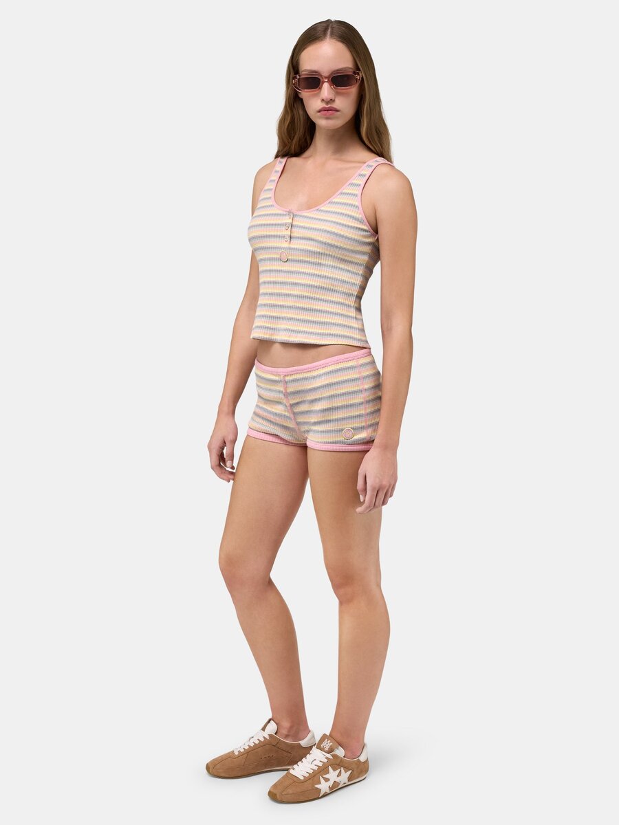 WOMEN'S MA STRIPED MICRO SHORT