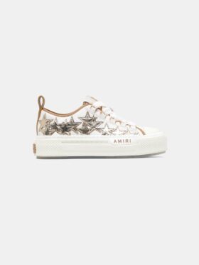 WOMEN'S METALLIC STARS COURT LOW