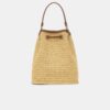 WOMEN'S RAFFIA MICRO MA BUCKET BAG