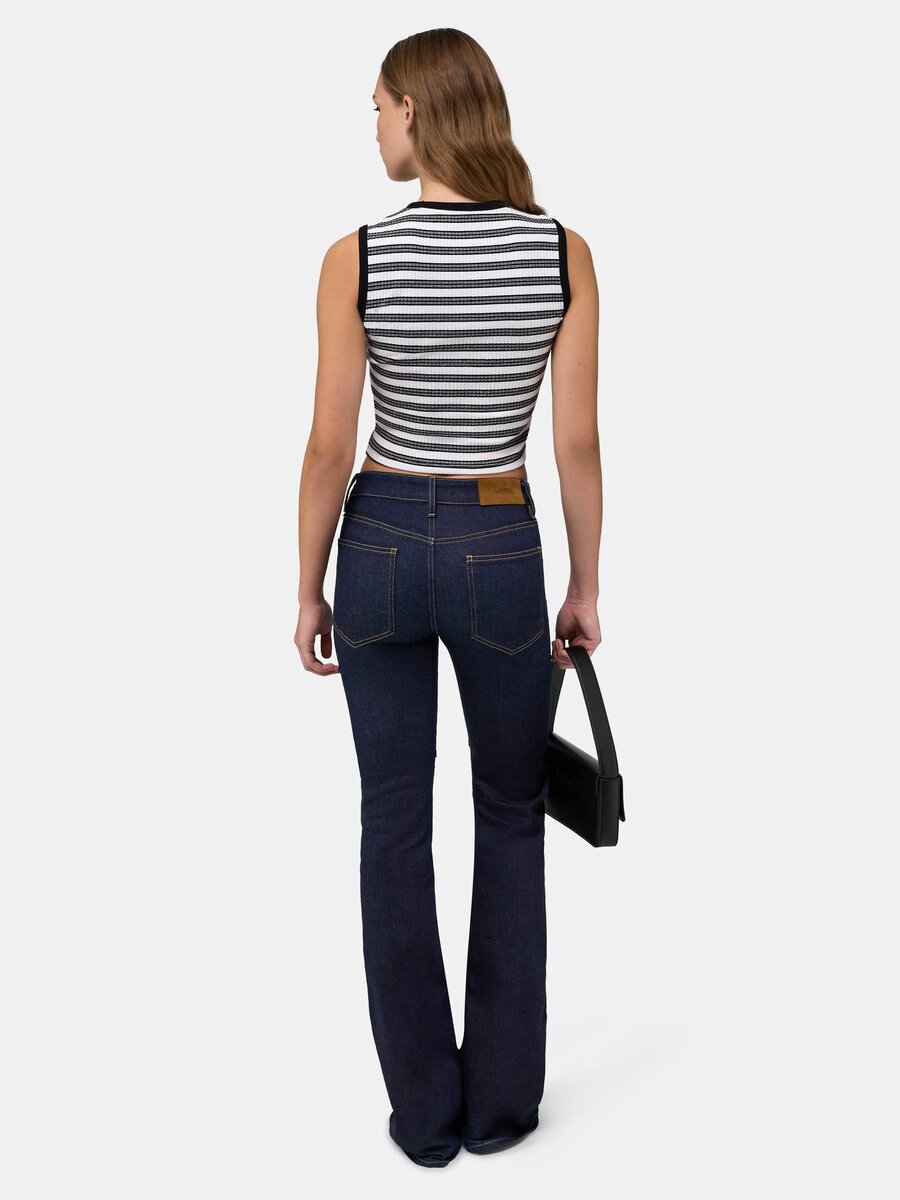 WOMEN'S MA STRIPED SLEEVLESS TOP