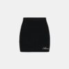 WOMEN'S SCRIPT RIB KNIT MINI SKIRT