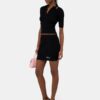 WOMEN'S SCRIPT RIB KNIT MINI SKIRT