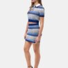 WOMEN'S SCRIPT STRIPE KNIT MINI SKIRT