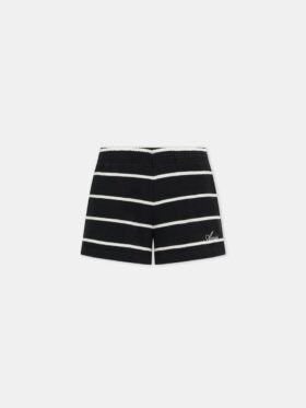 WOMEN'S STRIPED SWEATSHORT