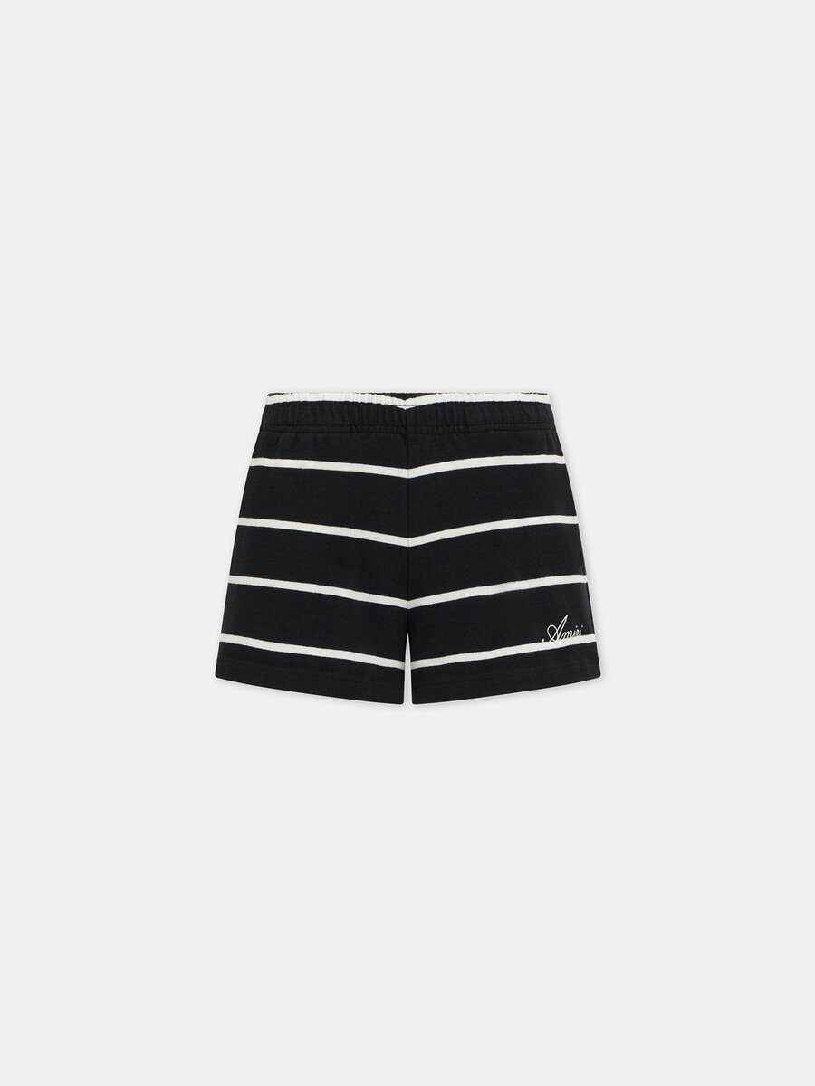WOMEN'S STRIPED SWEATSHORT