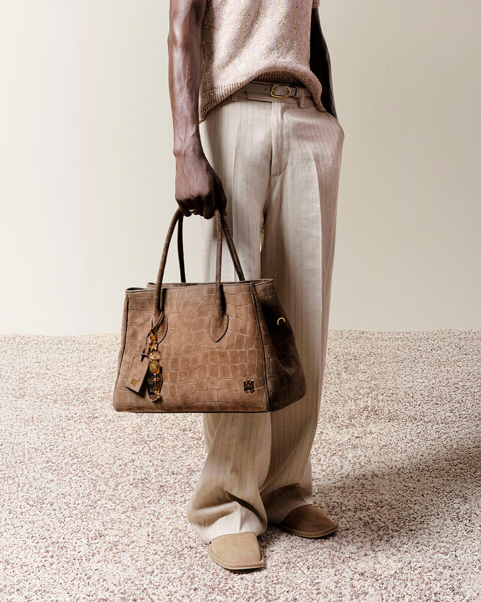 WOMEN'S SUEDE CROC HONEY 40 TOTE